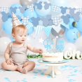 thumbnail image 4 of Banner KINGZONE de decoración para baby shower con body azul, 4 of 7