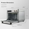 thumbnail image 2 of VAL CUCINA 10-IN-1 AIR FRYER TOASTER OVEN -  BRUSHED STAINLESS STEEL, 2 of 16