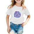 thumbnail image 1 of TZEWGL Tees For Kid Cute Printed Solid Color Short Sleeve Clothing For Kids size 6-7T, 1 of 4