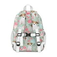 thumbnail image 3 of Jack Russell Terrier Dog and Flower Backpack for School,Cute School Bag,Schoolbag with Adjustable Shoulder Straps & Padded Back,15"x11.42"x5.5", 3 of 6