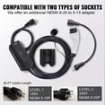 thumbnail image 6 of VEVOR Level 1+2 Portable EV Charger, 16 Amp 120V or 240V, Electric Vehicle Charger with 28-Foot Charging Cable NEMA 6-20P Plug NEMA 5-15 Adapter, Plug-in Home EV Charging Station for SAE J1772 EVs, 6 of 9