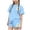 A Blue, variant on Girls Outfit Sets 2-Piece, Graphic Short Sleeve T-Shirt and Shorts Summer Fashion Casual Clothes Hot Pink Size 7-8