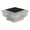 Warm Light, variant on Sylchomon Black Solar Powered Outdoor Post Light ABS IP65 Waterproof 1W Polycrystalline Panel 8H Illumination 12.5cm Cube for Garden Fence Pathway