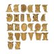 thumbnail image 1 of Marcado Bolígrafo de hierro con 24 letras - Herramienta de hierro para madera, cuero y metal - Juego de regalo casero para manualidades y decoraciones hechas a mano, 1 of 1