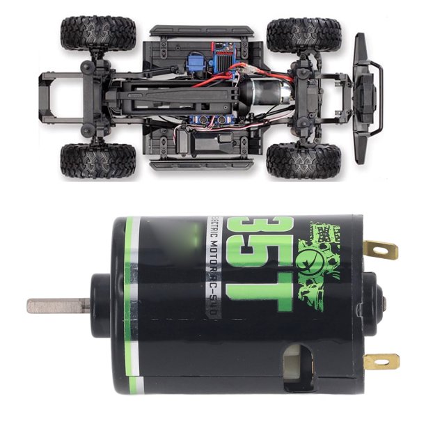 Motor Cepillado 540 de Alto Rendimiento con Caja de Cambios de Reducción de 1/3 - Bobinado de Cobre Rodamientos Sellados bajo Nivel de Ruido Alta Eficiencia - para RC Car ANGGREK Otros