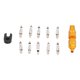 thumbnail image 4 of 10 piezas de kit de herramientas para quitar el núcleo de la válvula de la bicicleta Juego de reparación Latón francés para bicicleta de montañaAmarillo, 4 of 10