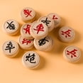 thumbnail image 4 of Xeyise 1 juego de ajedrez chino de madera con tablero de ajedrez de papel plástico, piezas de ajedrez Xiangqi tradicionales chinas para viajes, juego de mesa de estrategia, regalo para adolescentes y, 4 of 7