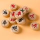 thumbnail image 4 of Xeyise 1 juego de ajedrez chino de madera con tablero de ajedrez de papel plástico, piezas de ajedrez Xiangqi tradicionales chinas para viajes, juego de mesa de estrategia, regalo para adolescentes y, 4 of 7