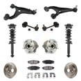thumbnail image 1 of Transit Auto Rear Disc Rotors Brake Pads Hub Bearings Control Arms Tie Rod End Complete Strut Assembly Coil Spring Shock Suspension Link Kit (11Pc) for Car 2013-2014 Subaru Outback 2.5L KM-100367, 1 of 11