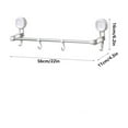 thumbnail image 3 of JoyMoreHome Suction Cup Hooks, No Drill Wall Tower Bar with 4 Hooks, Adjustable Shower Towel Rack Hand Towel Holder Coat Hooks for Bathroom, Kitchen, Bedroom, 3 of 7