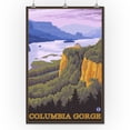 thumbnail image 3 of Columbia Gorge, Oregon and Washington (24x36 Giclee Gallery Art Print, Vivid Textured Wall Decor), 3 of 3