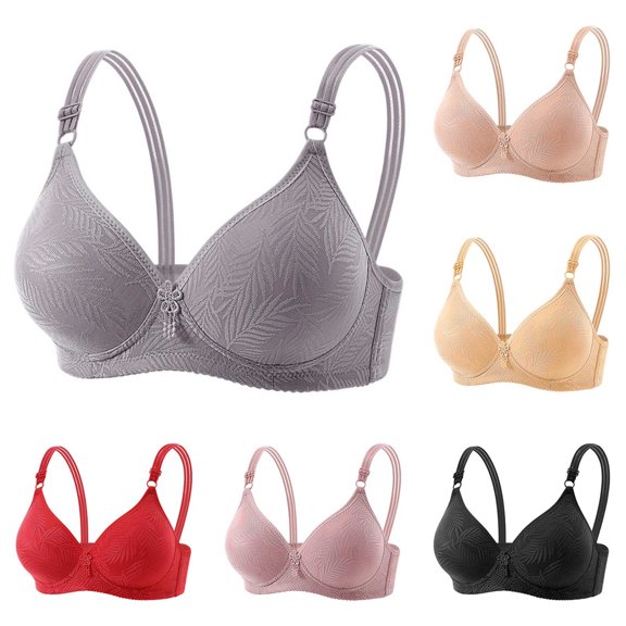 Bixock Plus Size Bra for Women No Underwire Wireless Seamless Tank Bra Fixed Cups Abjustable Wide Straps Thin Soft Support Everyday Women Under Wear