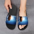 thumbnail image 6 of GZHJMY Stylish Slides for Women Men, Full Night Football Arena in Lights Soft Flexible Slip-on Sandals Slippers, 6 of 7