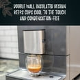 thumbnail image 4 of Bacimi Double Wall Insulated Coffee Mugs Set of 4 / 5oz - Clear Borosilicate Cups - Thermal Drinking Cups for Espresso, Cappuccino, Latte, Tea, Hot Beverage, Wine - Microwave Safe, 4 of 11