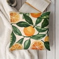 thumbnail image 3 of SHANXI  Summer Throw Pillow Covers Fruit Leaves Pillow Cases Lemon Orange Decorative Cushion Covers for Sofa Couch 22x22in, 3 of 5