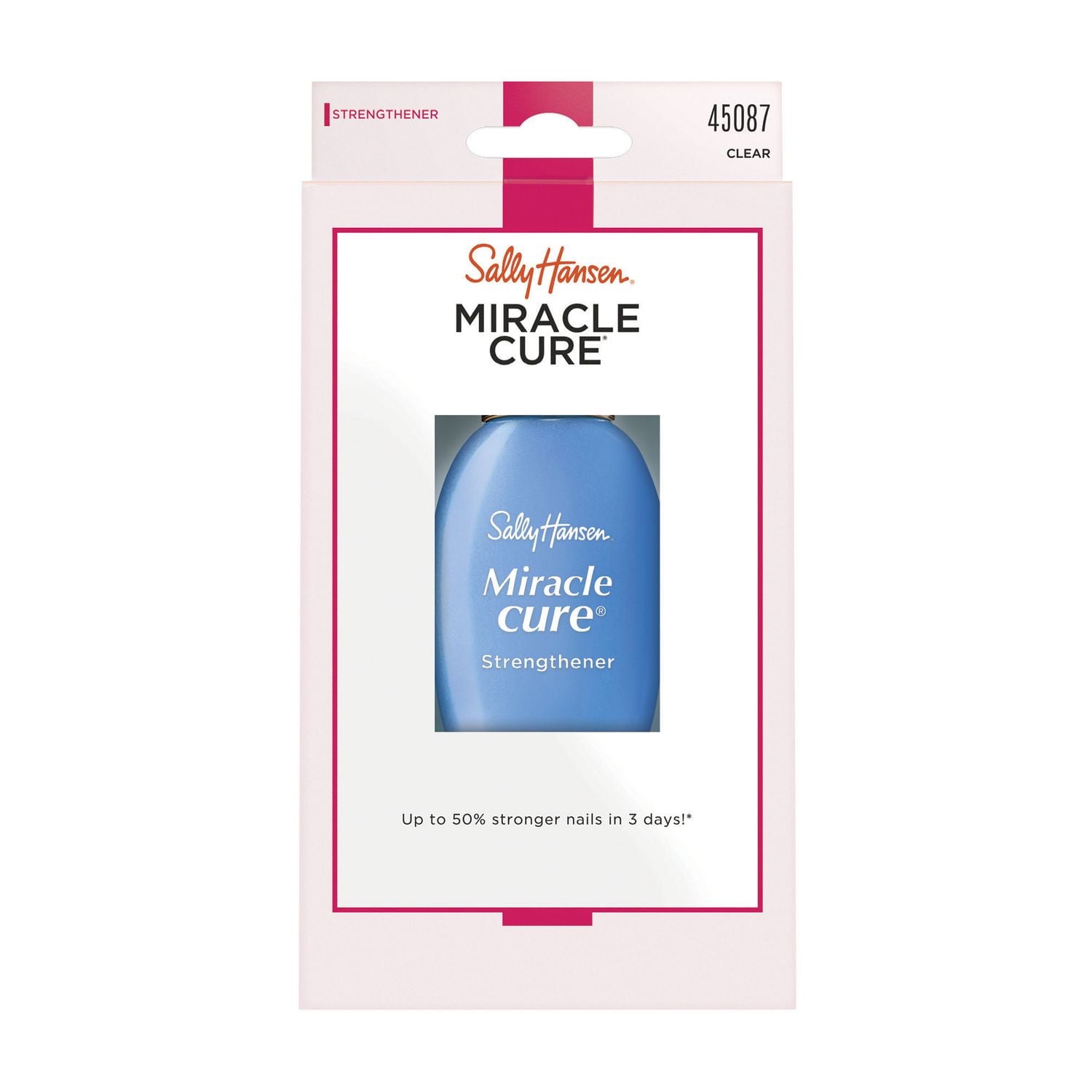 Sally Hansen Fortifiant Miracle Cure®, complexe micro-minéral aide à fortifier les ongles, remplit les stries pour arrêter la desquamation