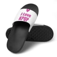 thumbnail image 4 of GZHJMY Stylish Slides for Women Men, I Love Kpop Soft Flexible Slip-on Sandals Slippers, 4 of 7