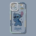thumbnail image 3 of Disney Stitch-funda de teléfono para iPhone 14 Pro Max 13 12 11 Pro Max Mini XR XS X 8 7 6S Plus SE 2020, funda trasera transparente de silicona suave, 3 of 4