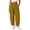 Yellow, variant on Womens Cotton Blend Gingham Plaid Pants Loose Fit High Waisted Wide Leg Ankle Pants with Pockets Casual Summer Fall Loungewear Trousers,Olive Green,L