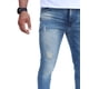 thumbnail image 3 of Pantalón rasgado de mezclilla stretch John Silver  Corte skinny Color azul vainilla, 3 of 4