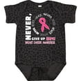 thumbnail image 3 of Inktastic Never Give Up Hope Breast Cancer Awareness Boys or Girls Baby Bodysuit, 3 of 5