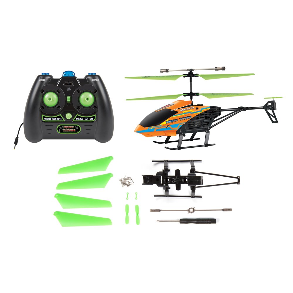 World Tech Toys Nano Titan X 3.5channel RC Helicopter with Replacement