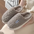 thumbnail image 4 of Luxalzxs Cotton Slippers for Men Women Fall Winter Warm Slippers Candy Color Couple Slippers Men's Shoes Women's Shoes Home Slippers, 4 of 5