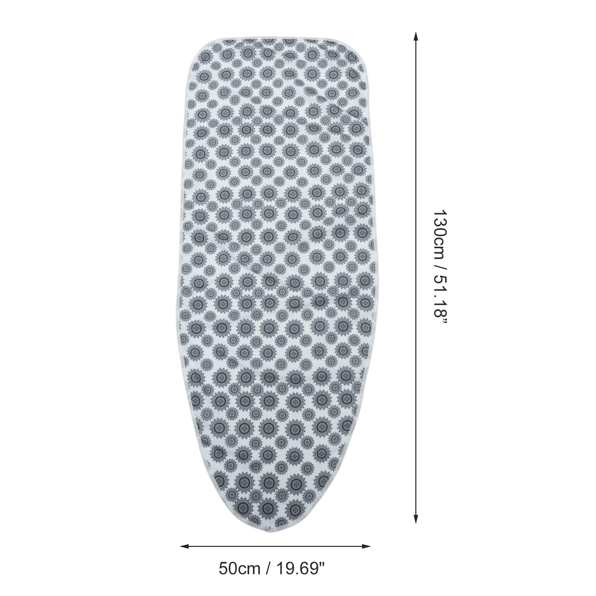 Unique Bargains Durable Ironing Board Cover 1 Piece Standard Gray, White
