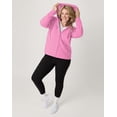 thumbnail image 6 of Hanes Just My Size EcoSmart Women's Full-Zip Fleece Hoodie (Plus ) Spirited Pink 3X, 6 of 6