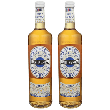 Martini & Rossi Floreale Non-Alcoholic Aperitivo Alcohol Free Drink Herbal Aperitif Made in Italy | 2 PACK