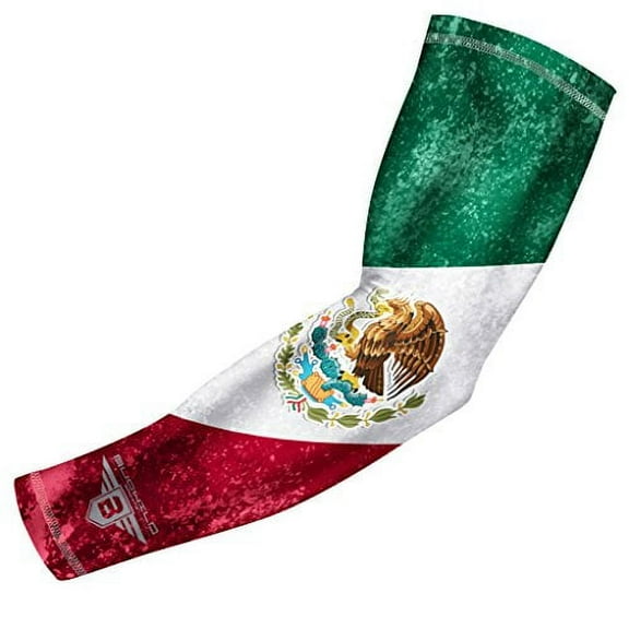 Bucwild Sports USA Mexico Puerto Rico Flag Compression Arm Sleeve Youth Adult 1 Sleeve