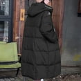 thumbnail image 7 of Christmas Clearance! ZVNAΖH Extra Long Puffer Coat Women Zip Up Padded Coat Thick Overcoat Winter Packable Jackets Warm Coats with Hood, 7 of 7