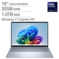 thumbnail image 1 of Restored Dell 16 Plus 16" FHD+ Touch Copilot+ Intel Core Ultra 7 258V 3.7 GHz 32GB RAM 1TB SSD Intel Arc Graphics Windows 11 Home Laptop, Ice Blue (Refurbished), 1 of 5