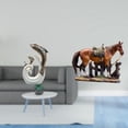 thumbnail image 2 of Estatua De Cerámica De Delfín Y Caballo. Adorno Moderno De Arte Abstracto Para Soporte De TV, Chimenea, Oficina, Sala De Estar, Mesa De Centro, Escritorio. Colección De Decoración De, 2 of 8