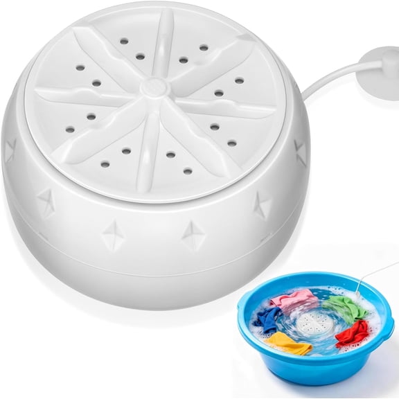 Portable Mini Ultrasonic Washing Machine, Washing Partner For Sink, Usb Powered, 4-Level Adjustment, 4 In 1 Washer, Bucket Sink Dishwashers For Clothing, Dishes, Fruits And Vegetables