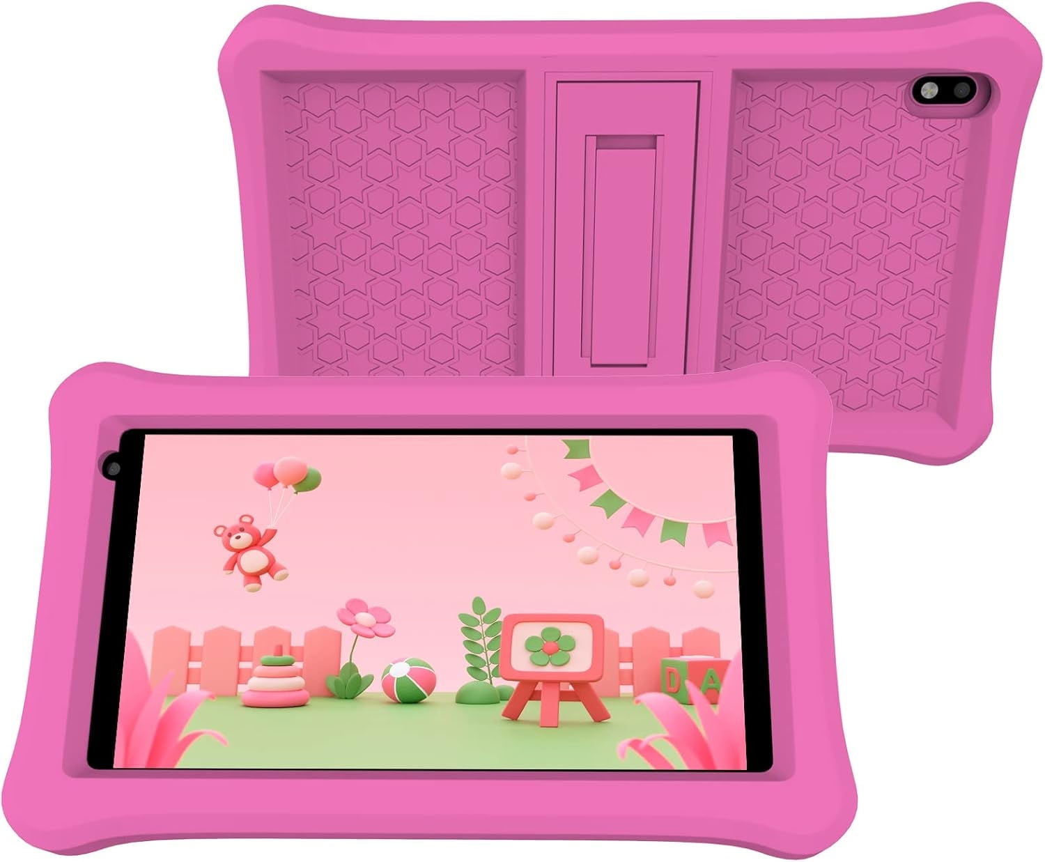 Kids Tablet Toddler Tablet, 7" Tableta for Boys Girls With Child protective cover 2GB+32GB Android Tablet, WiFi Dual Camera IPS Safety Eye Protection Screen, Parental Control APP Kid Tablets Orange