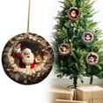 thumbnail image 1 of Break Through Santa Christmas Ornament Christmas Oranment Xmas Tree Decoration Fun 2024 Christmas Ornament, 1 of 9
