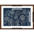 thumbnail image 5 of Art.com Indigo Floral I Art Print by Silvia Vassileva, Brown Frame Wall Art, 23" x 17", 5 of 5