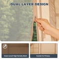 thumbnail image 6 of Dateyes 13x9 FT Inflatable Camping Tent for 8-10 Person, All-Season Blow Up Tent with Stove Jack and Extended Canopy, Easy Setup Portable Air Tent for Family Glamping, Beige, 6 of 8