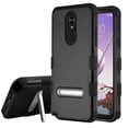 thumbnail image 1 of LG Stylo 5 Phone Case Tuff Hybrid Shockproof Impact Resistant Heavy Duty Armor Rubber Rugged Hard TPU Protective with Kickstand [Military-Grade Certified] Cover BLACK Phone Case for LG Stylo 5 [2019], 1 of 1