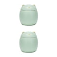 thumbnail image 4 of Transemion Portable Moisture-proof Ceramic Tea Jar Large Capacity And Cute Sturdy And Durable Ceramics Cat Form Ceramic Tea Jars green 500ml 2Set, 4 of 6