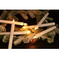 thumbnail image 4 of 6 Pcs Flameless Ivory Taper Candles Flickering with 10-Key Remote, Battery Operated Led Warm 3D Wick Light Window Candles Real Wax, Christmas Home Wedding Decor(0.78 X 9.64 Inch), 4 of 6