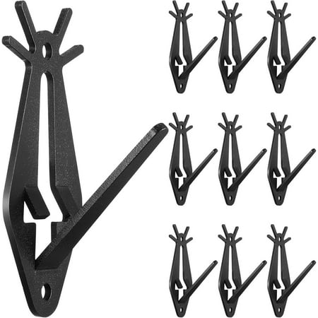 XD2-10 Pcs European Mount Skull Hanger Deer Skull Hanger with Easy Installation Kits for Wall Display Hanging Mounting Deer Pronghorn Bear Head Antler Style*2