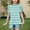 Green, variant on Viluyesy Girls T-Shirt 10-12 T, Crew Neck Bubble Short Sleeve Striped Prints Summer Casual Fashion Tee Dark Blue(4-15T)