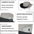 thumbnail image 5 of Chapeau de Soleil à Queue de Cheval pour Femmes Extérieur à Séchage Rapide Bonnet de Plage 50+ Protection UV Pliable Large Chapeau de Pêche Réglable, 5 of 5