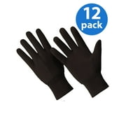 CT7000-L-12PK, Multi-Purpose Poly/Cotton Brown Jersey Gloves,  12 Pair Value Pack