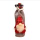 thumbnail image 1 of Cubierta navideña para botella de vino patrón de Papá Noel portabotellas de champán decoración de mesa regalo de Acción de Gracias, 1 of 8