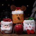 thumbnail image 2 of Bolsas de regalo de Navidad, con cordón Bolsas de regalo de Navidad de tela reutilizables, para regalos y decoraciones Muñeco de nieve súper lindo Papá Noel Ciervo, 2 of 5