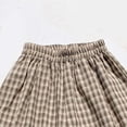 thumbnail image 4 of Bovxnpu Boys Girls Cotton Casual Pants Plaid Wide Leg Girls Summer Fashion Daily Casual Comfortable Wear Pants, 4 of 5