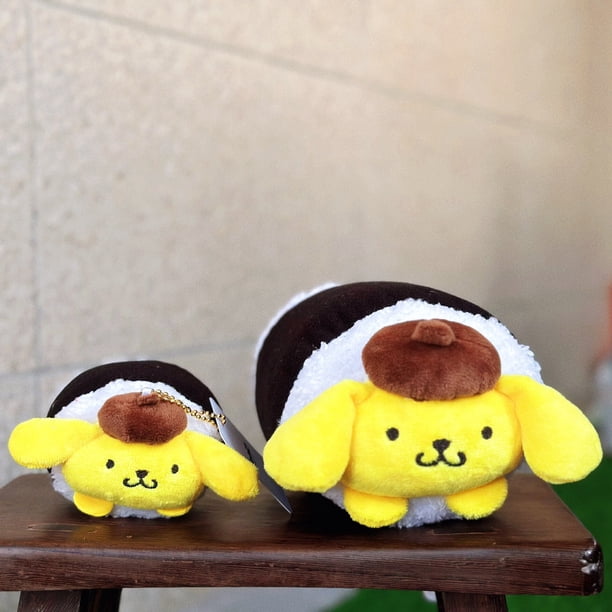 Sanrio-muñeco de peluche de Hello Kitty Pom Purin Bad Badtz Maru, muñeco de Sushi, juguete de peluche suave y esponjoso Kawaii, llavero colgante